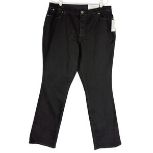CJ Banks Women Classic Barely Boot Everyday Stretch Black Denim Jeans Sz 16W NWT